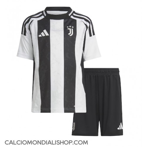 Maglie da calcio Juventus Prima Maglia Bambino 2024-25 Manica Corta (+ Pantaloni corti)